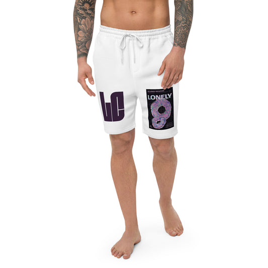 Men's Fleece Shorts | Lonely Purple Print