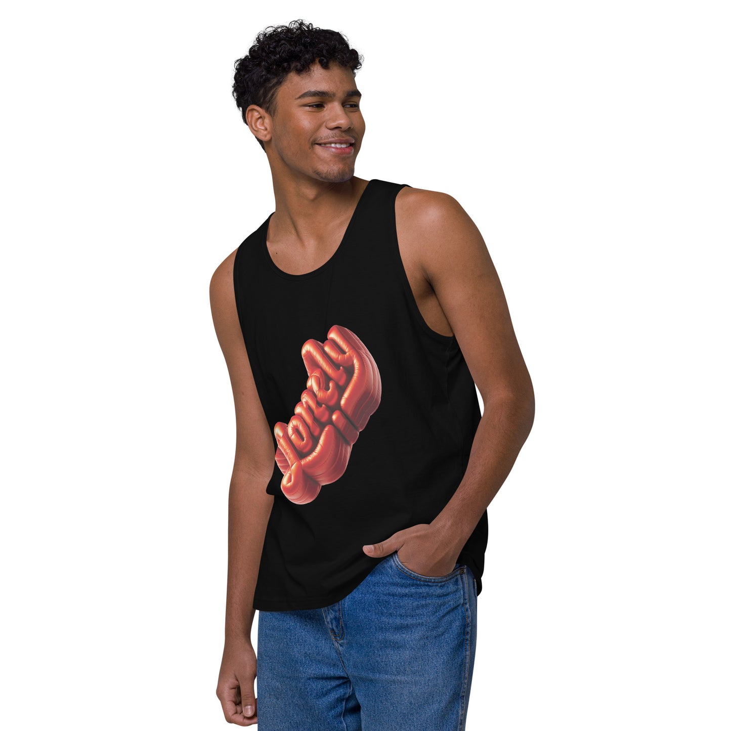 Men’s Premium Tank Top | Lonely Balloon