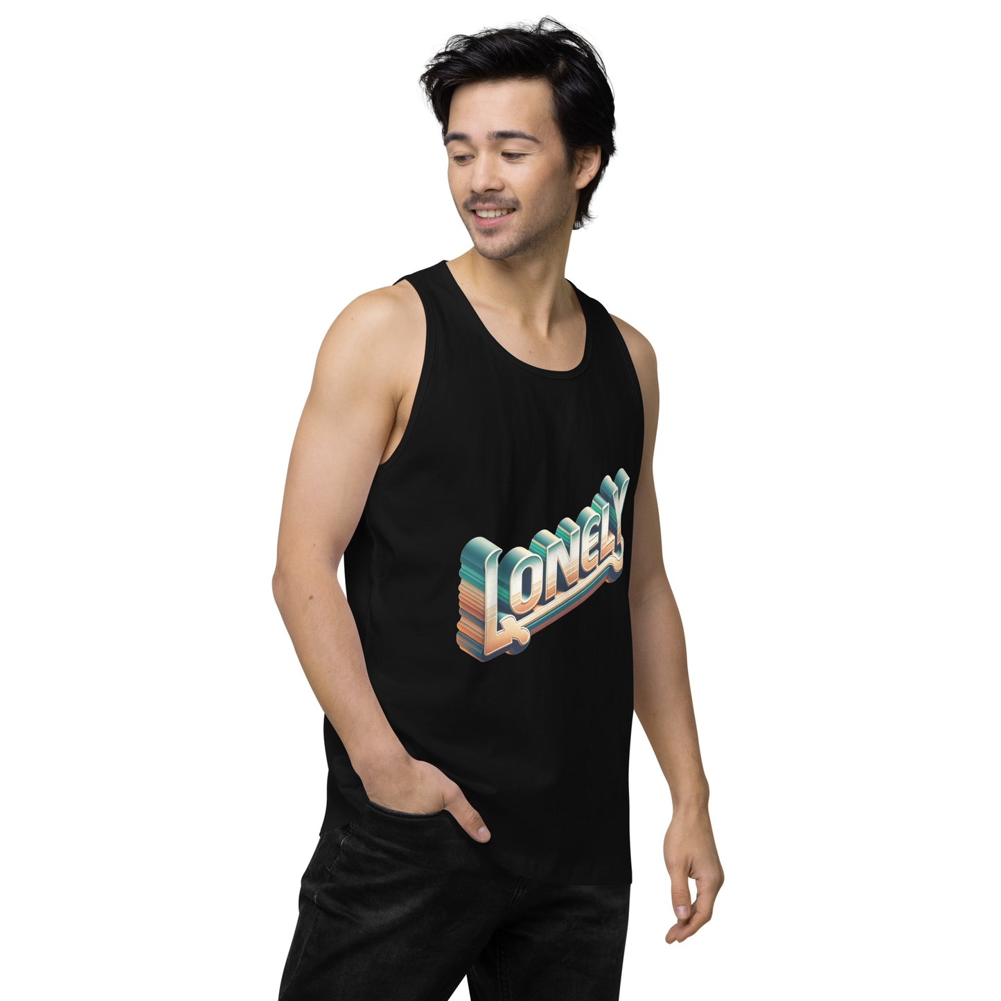 Men’s Premium Tank Top | Lonely Ombré