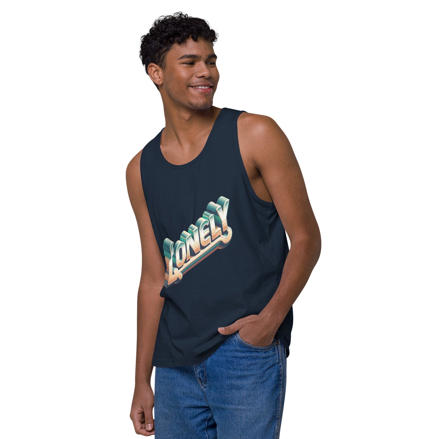 Men’s Premium Tank Top | Lonely Ombré