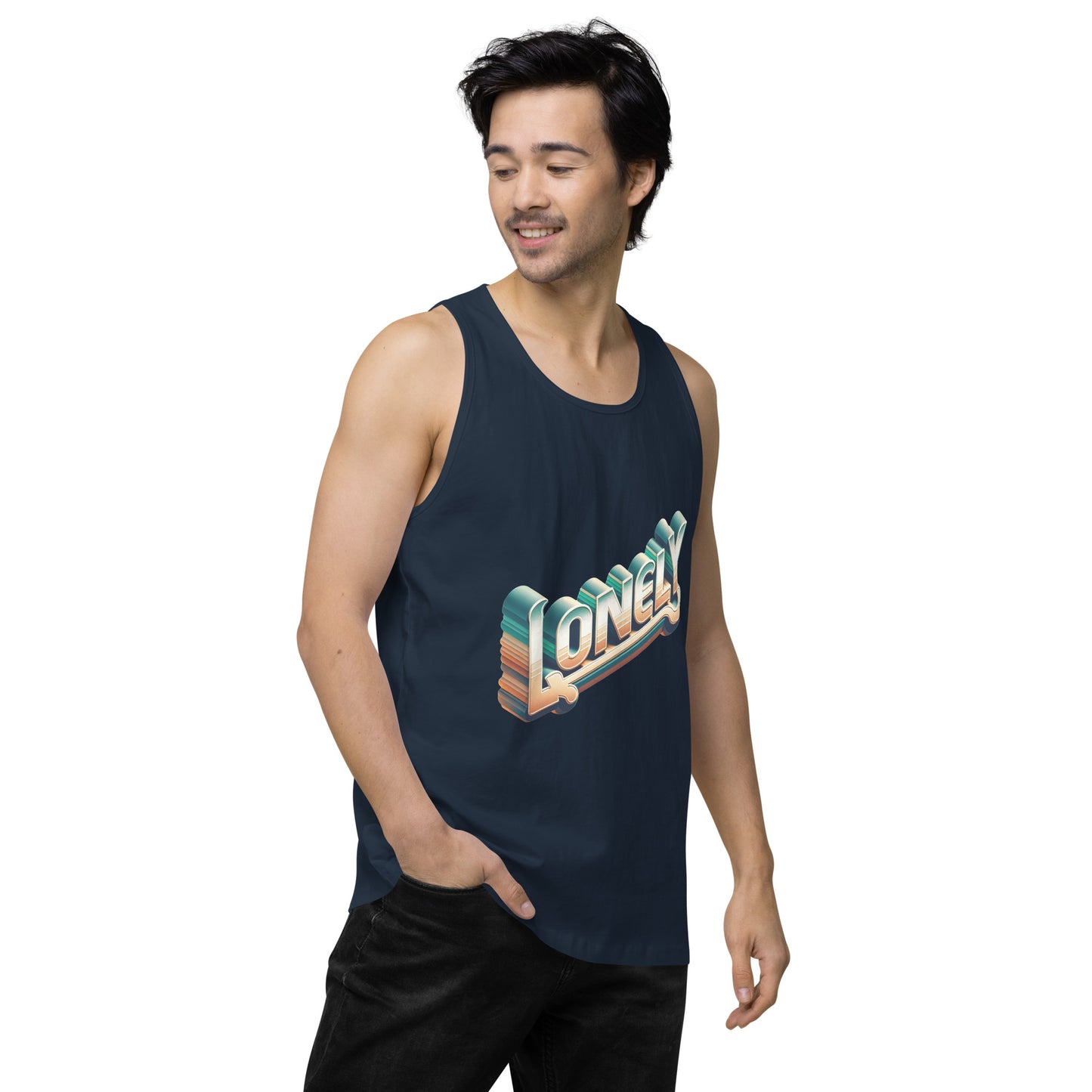 Men’s Premium Tank Top | Lonely Ombré