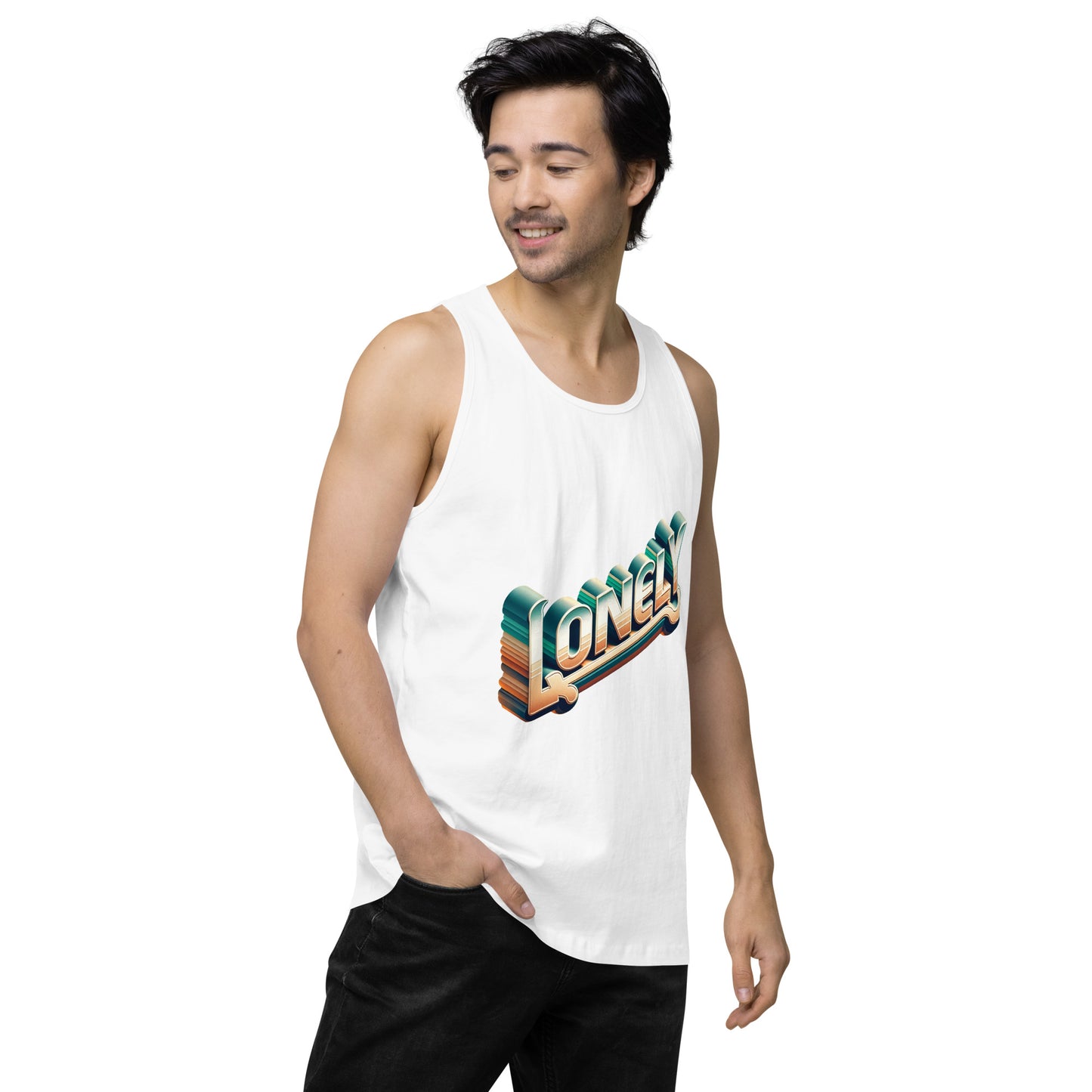 Men’s Premium Tank Top | Lonely Ombré