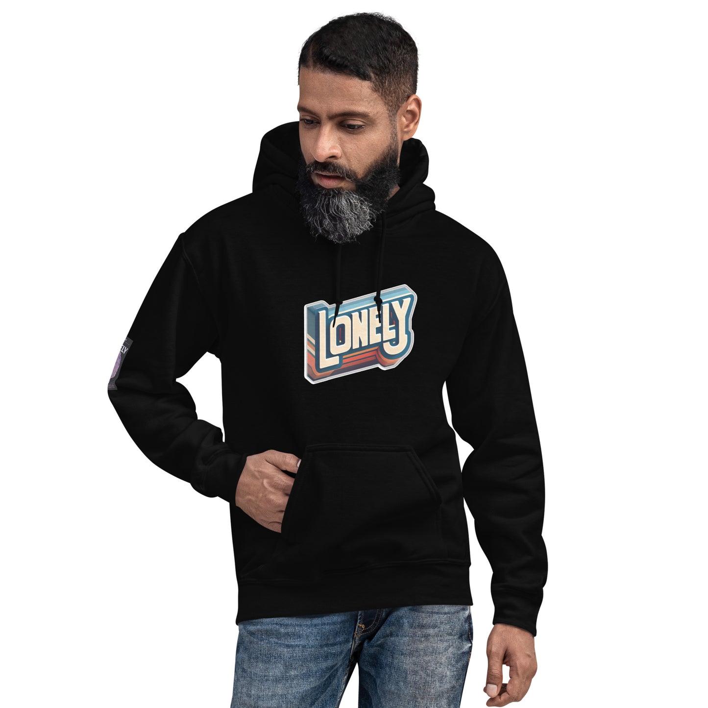 Unisex Hoodie | Lonely Block Print