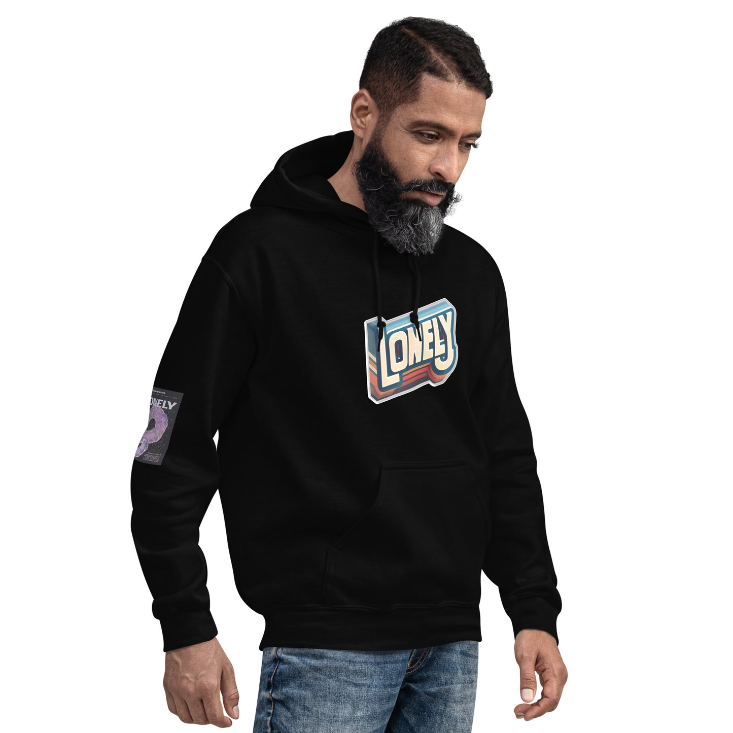 Unisex Hoodie | Lonely Block Print