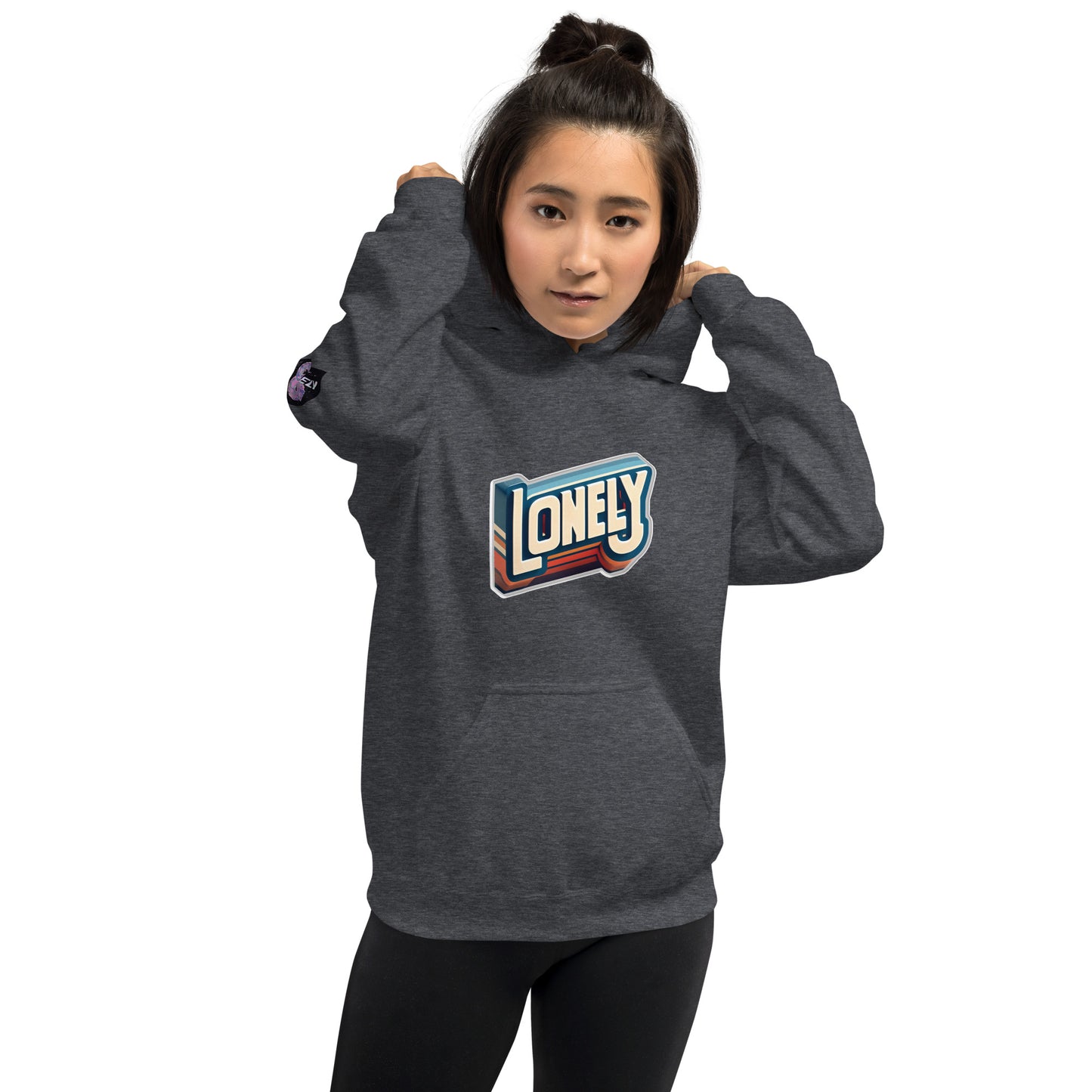 Unisex Hoodie | Lonely Block Print