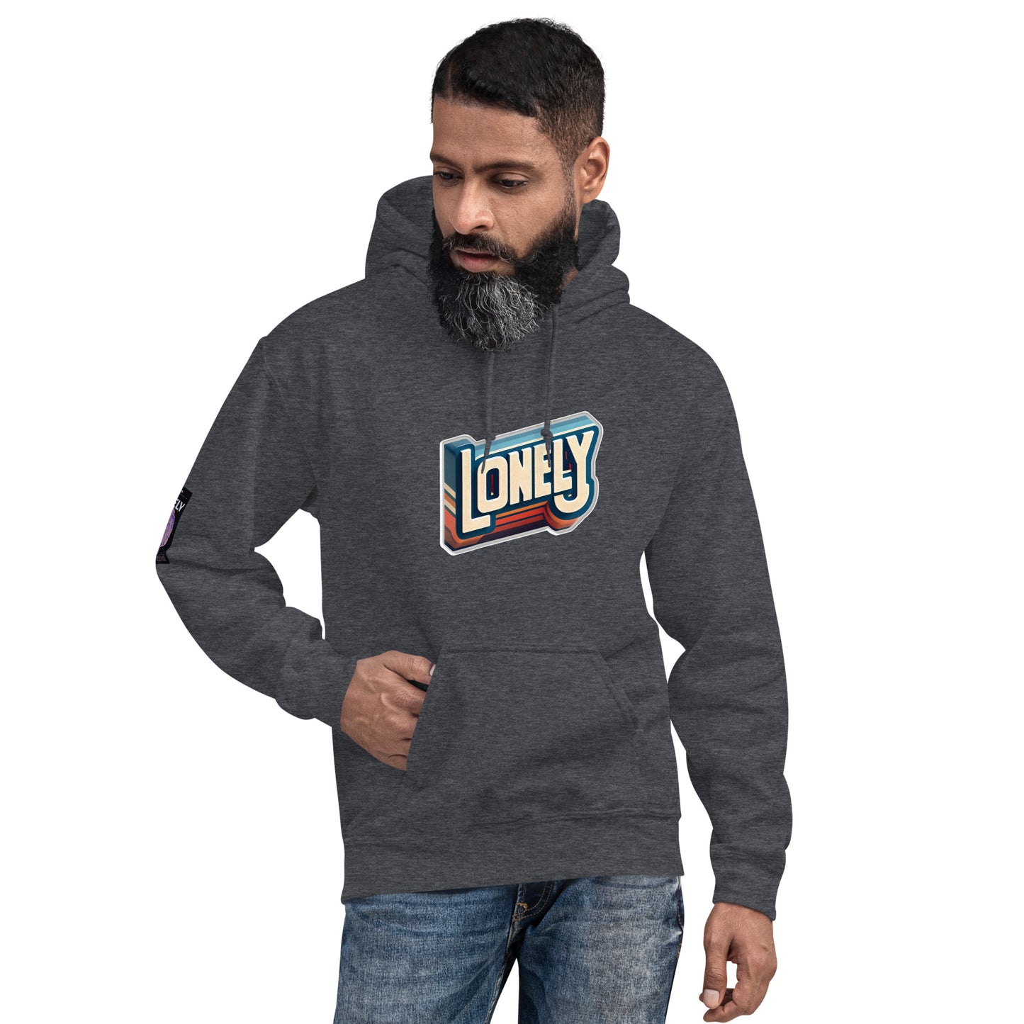 Unisex Hoodie | Lonely Block Print