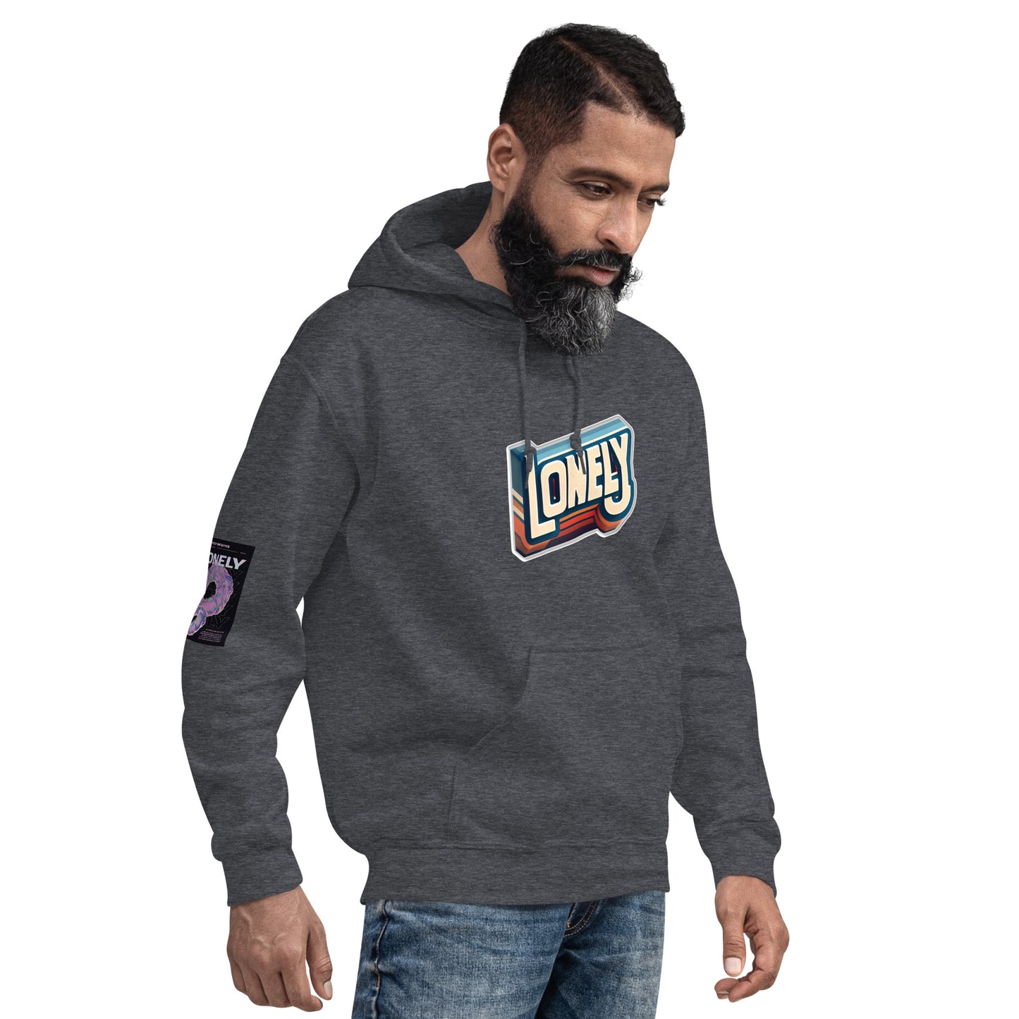 Unisex Hoodie | Lonely Block Print