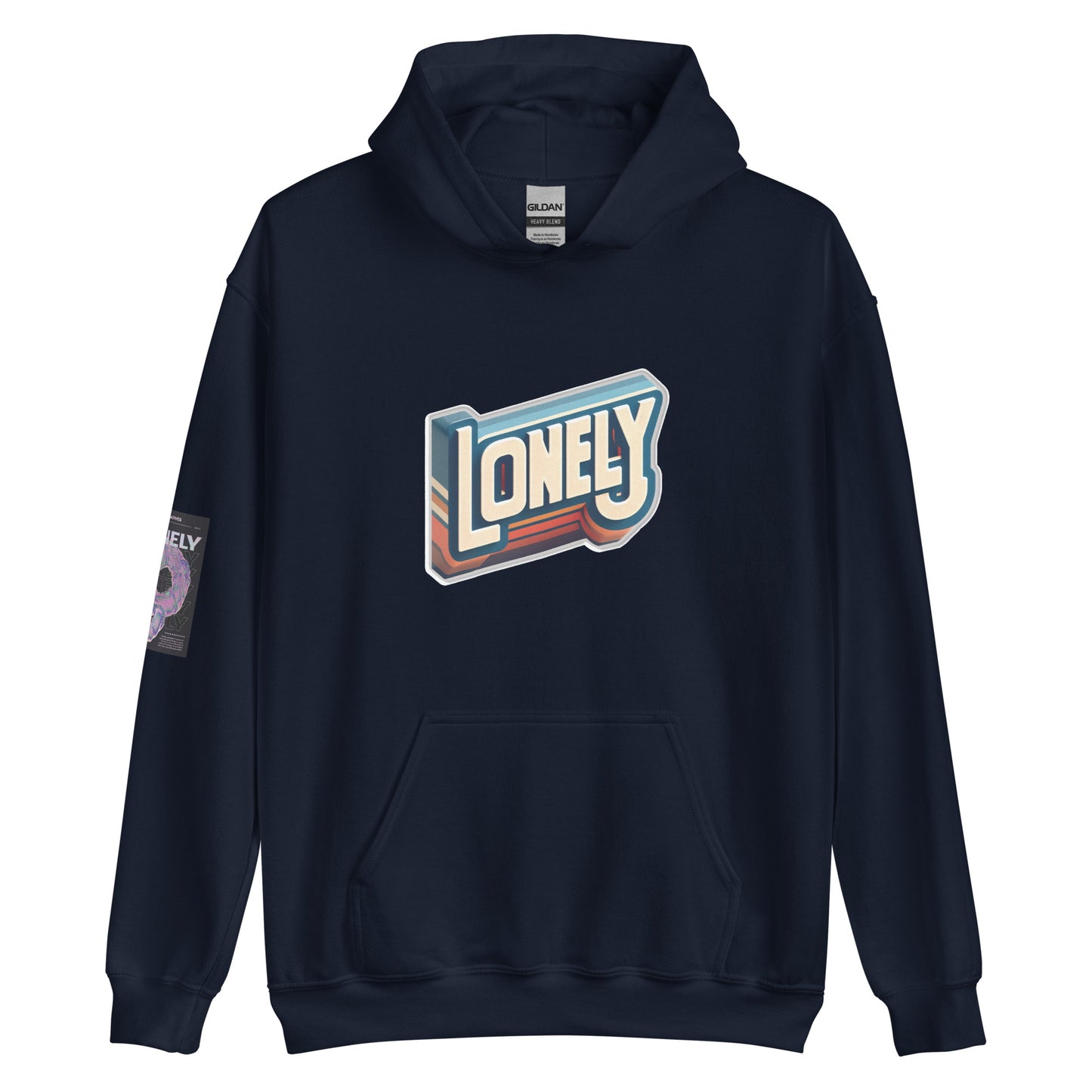 Unisex Hoodie | Lonely Block Print