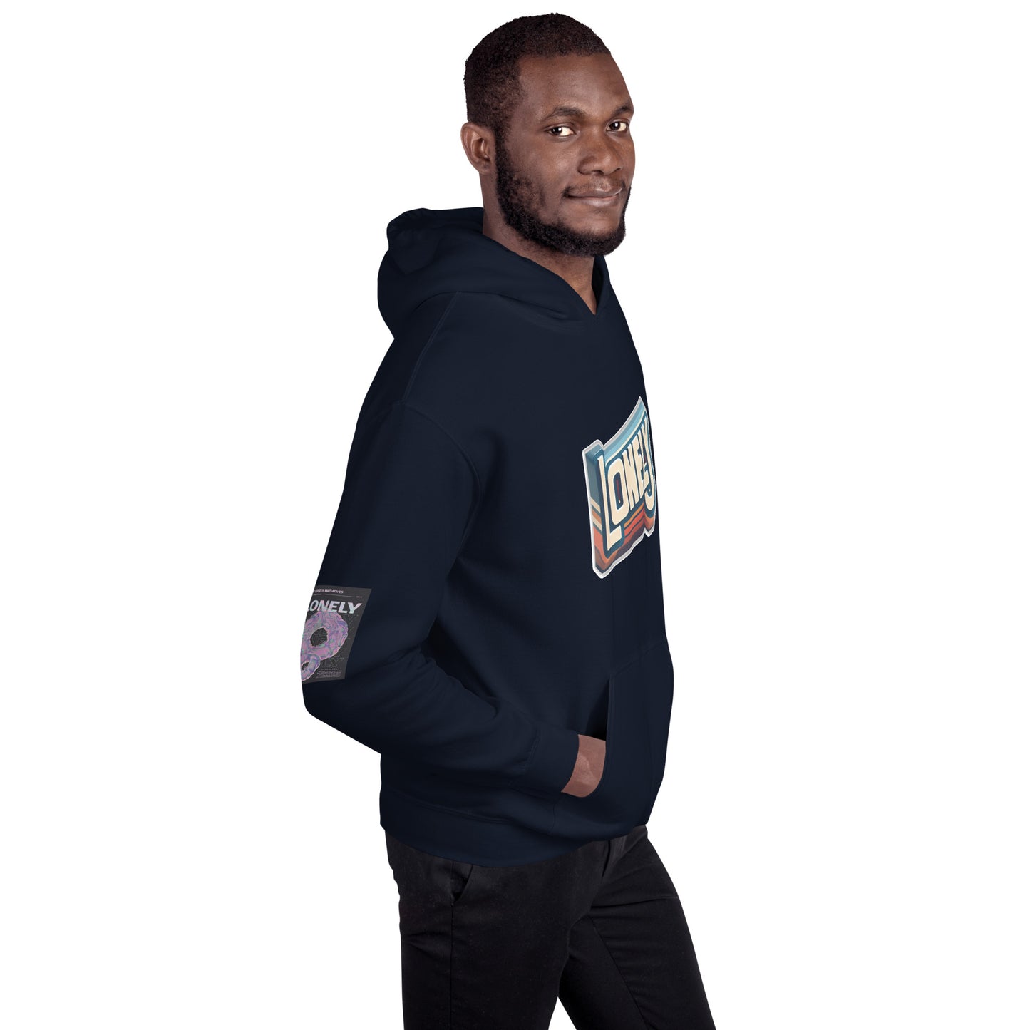 Unisex Hoodie | Lonely Block Print