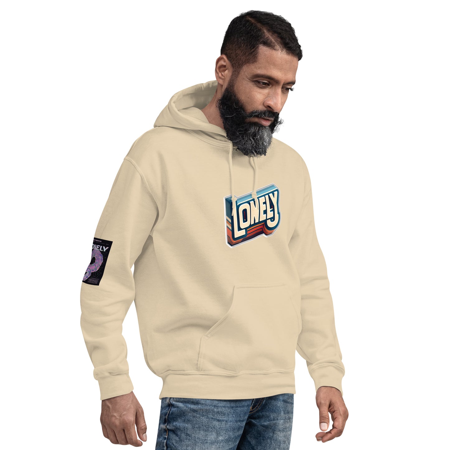 Unisex Hoodie | Lonely Block Print
