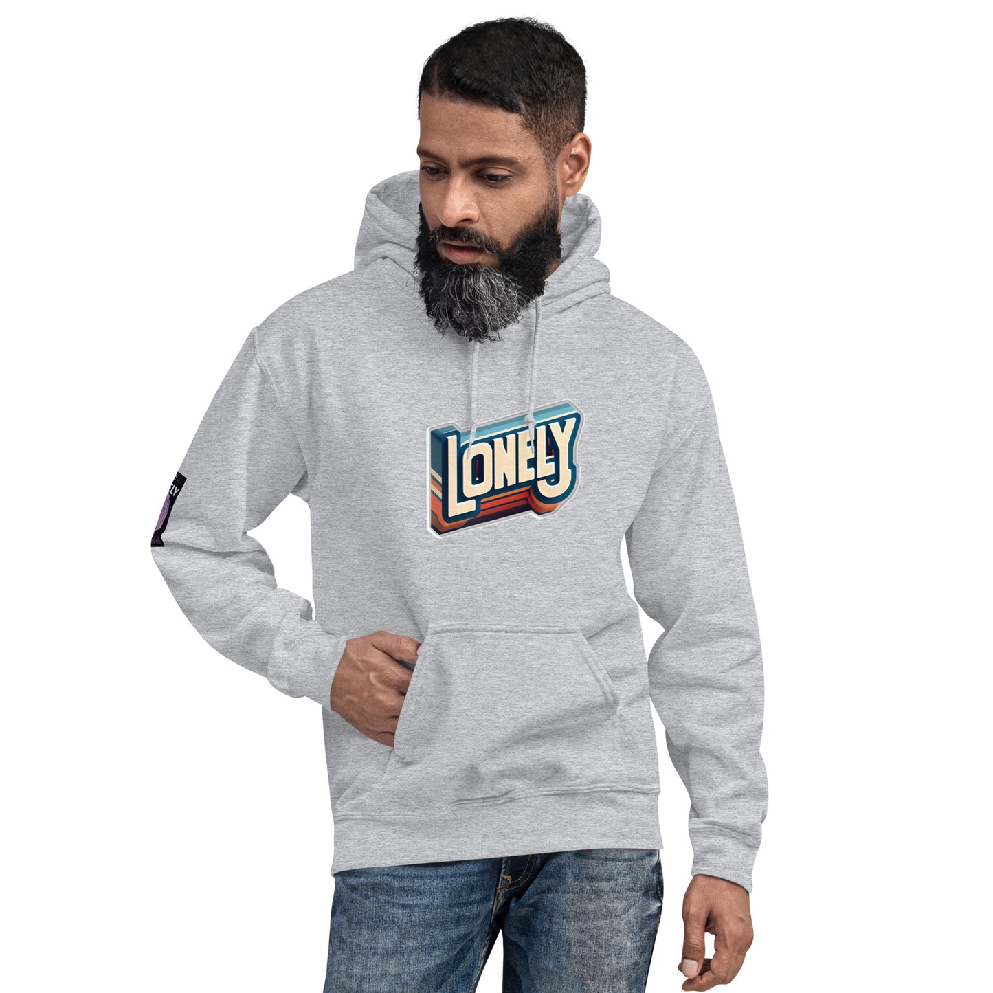 Unisex Hoodie | Lonely Block Print