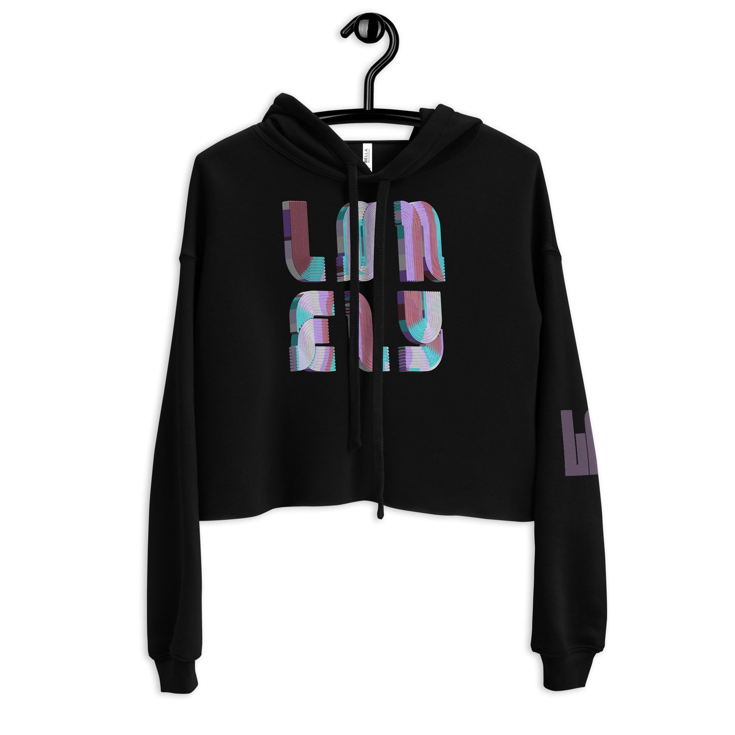 Crop Hoodie | Candy Print