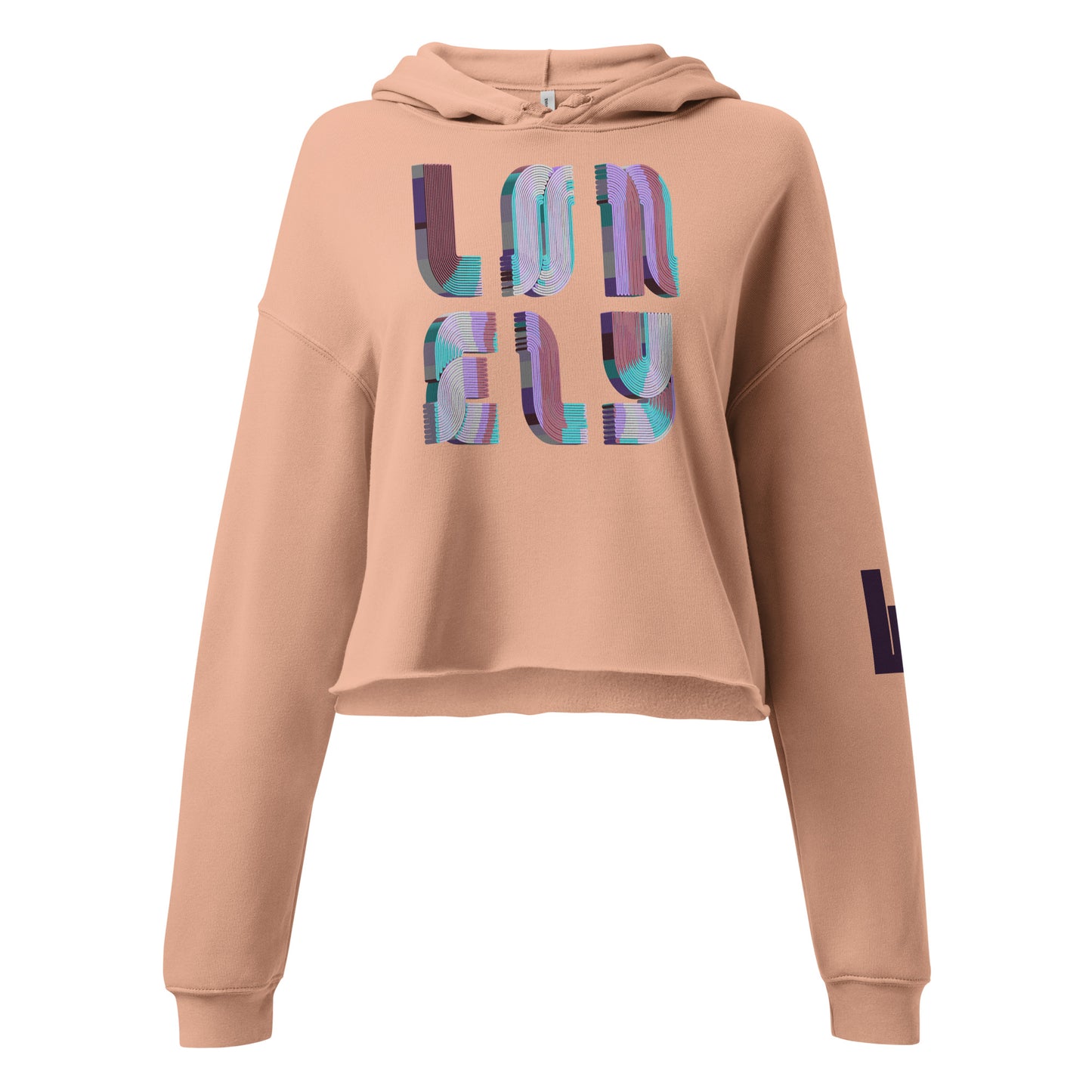 Crop Hoodie | Candy Print